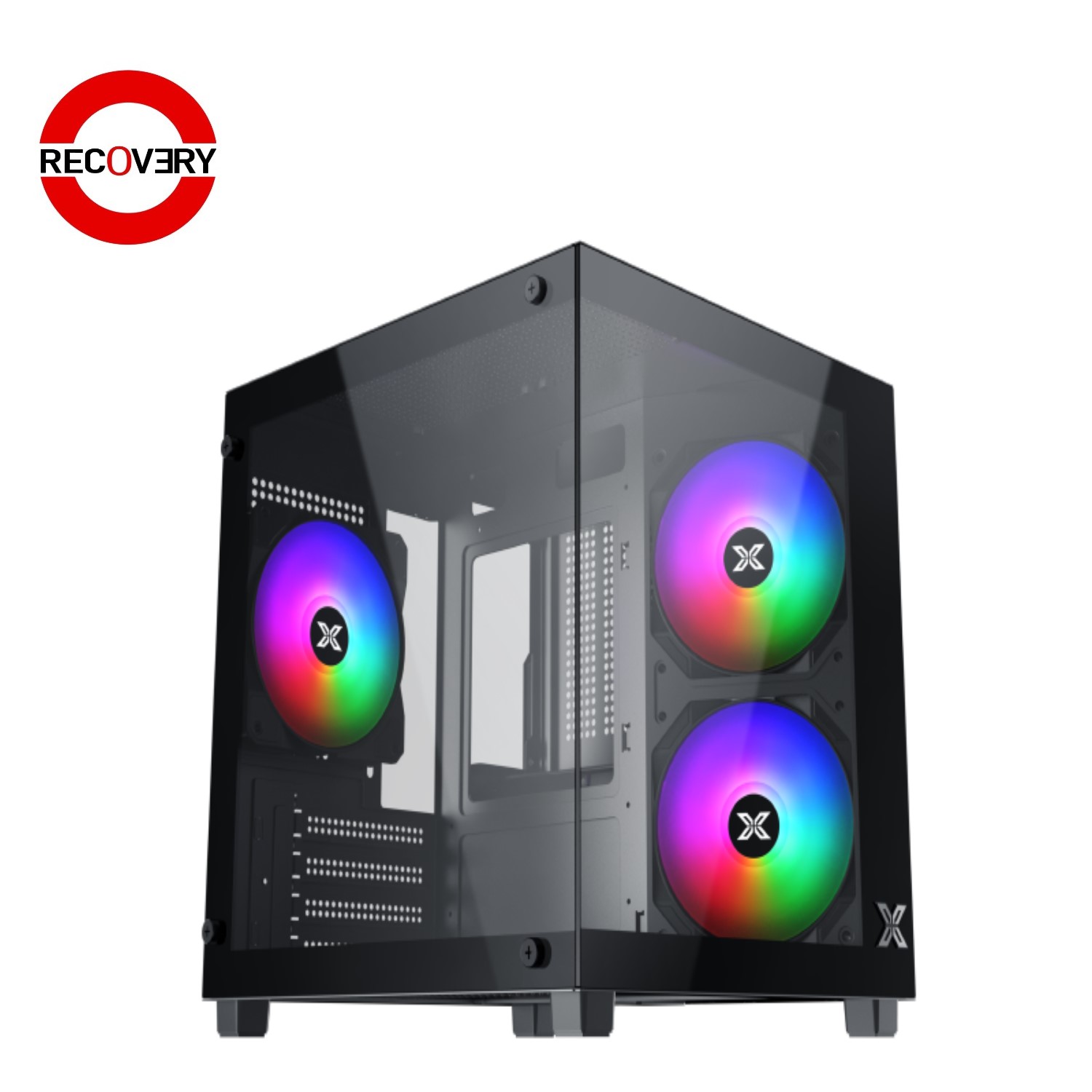 XIGMATEK Aqua M Nano II ARGB Mini Tower Case – Tempered Glass