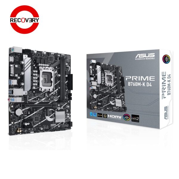 ASUS PRIME B760M-K D4 – Intel LGA1700 Micro-ATX Motherboard, DDR4