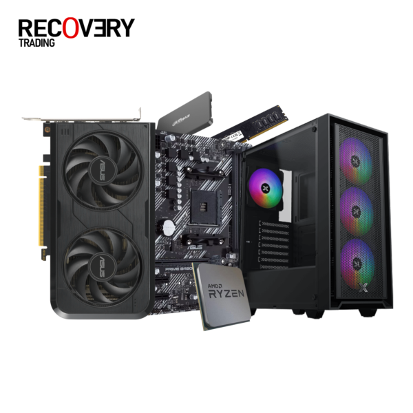 RYZEN 5 5600 - ASUS B450M K - 16G RAM - 128G SSD - ASUS DUAL RTX 5050 8G - XIGMATEK SKY II