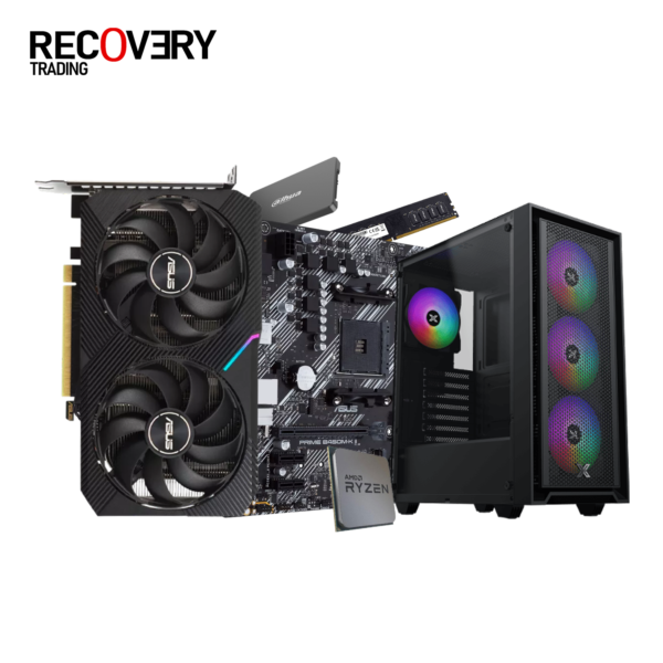 RYZEN 5 5600 - ASUS B450M K - 16G RAM - 128G SSD - ASUS DUAL RTX 3050 8G - XIGMATEK SKY II
