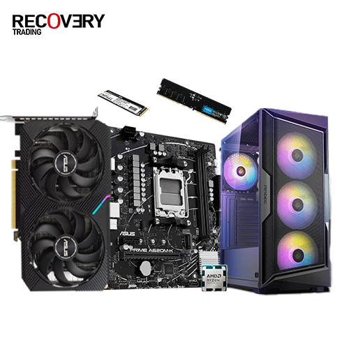 RYZEN 5 8400F - ASUS A620M K - 16G RAM - 256G SSD - ASUS DUAL RTX 3060 12G - ANTEC AX61