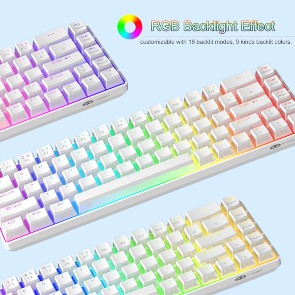 Second image of MageGee MK-Box White pudding Wired Mechanical Keyboard