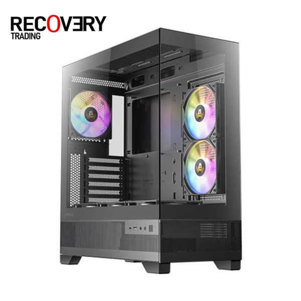 ANTEC CX700 3 FAN PRE-INSTALLED ARGB Fish Tank Case Airflow GLASS WITH MESH COLORS + ANTEC 850 WATT CSK PRO ATX3.1 80+ BRONZE
