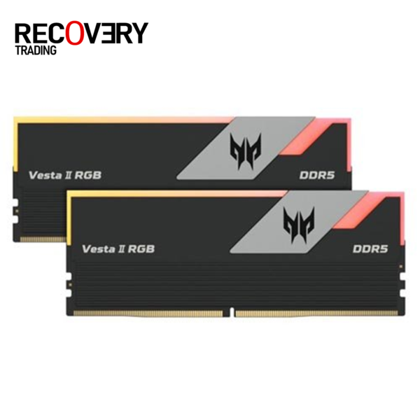 Acer Predator Vesta II DDR5 6000MHz 32GB (2x16GB) RGB RAM CL36 | Intel XMP 3.0 & AMD EXPO Compatible | PC5-48000 Black
