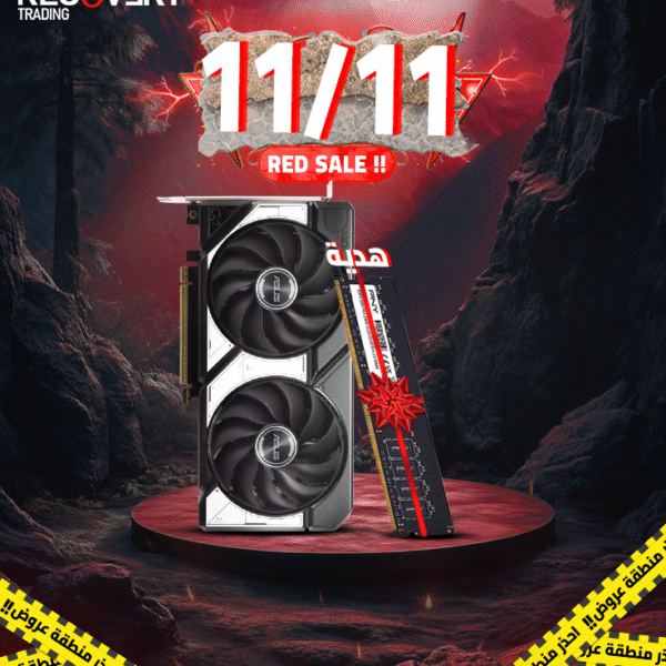 ASUS DUAL RTX 5060 Ti 8G OC + PNY RAM 16GB 3200MHz DDR4 (هدية)