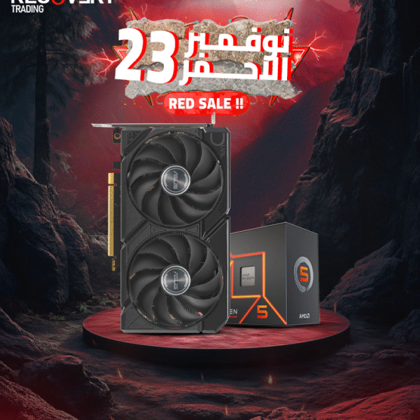 AMD Ryzen 5 7600 Tray + ASUS Dual RTX 9060 XT 16GB – High-End Gaming Performance Bundle