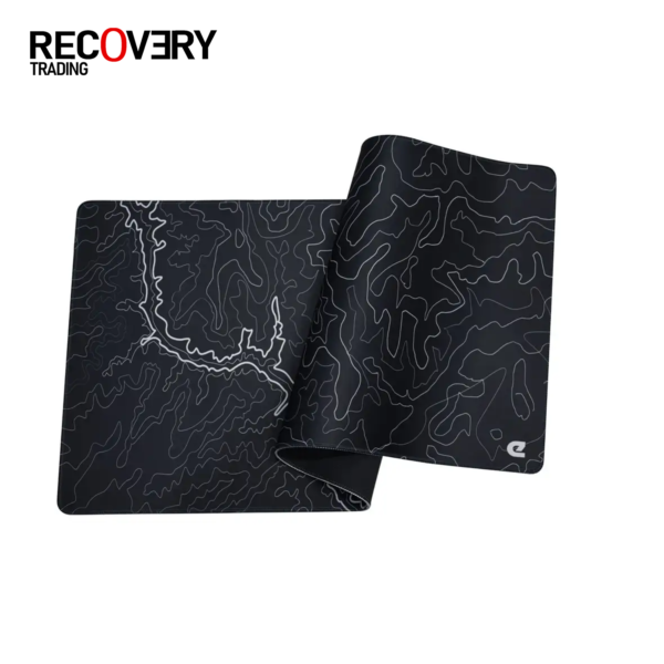 Second image of Elite Black Contour Lines XL Mousepad – Extended Gaming & PC Desk Mat