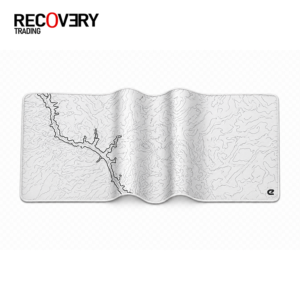 Elite White Contour Lines XL Mousepad 900×400 mm