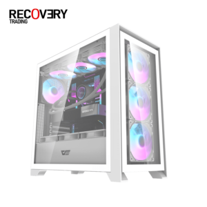 DarkFlash DRX90 White Gaming Case + 750W Bronze Power Supply