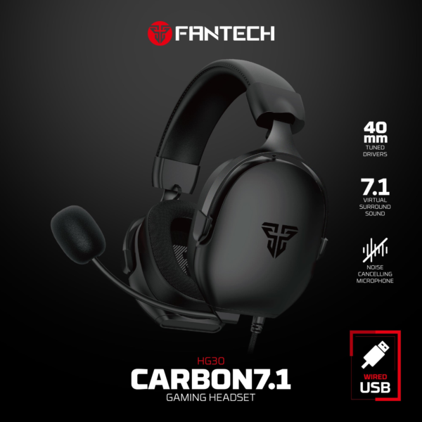 Second image of Fantech HG30 Carbon 7.1 USB Gaming Headset