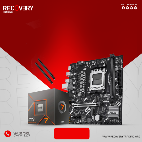 AMD Ryzen 7 8700F Tray + ASUS PRIME B850M-F WIFI Bundle (AM5 – DDR5 Platform)