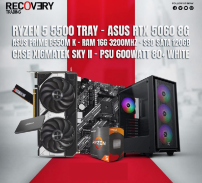 Ryzen 5 5500 + ASUS RTX 5060 8GB Gaming PC