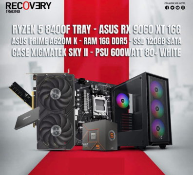 Ryzen 5 8400F + ASUS RX 9060 XT 16GB Gaming PC