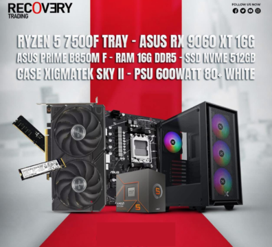 Ryzen 5 7500F + ASUS RX 9060 XT 16GB Gaming PC