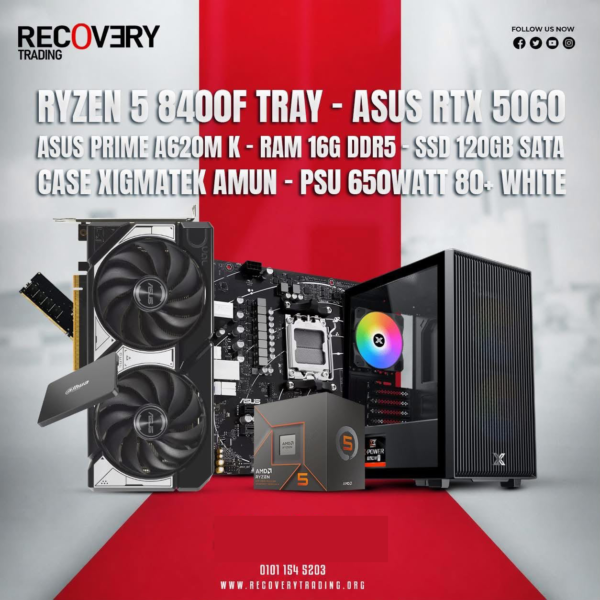 Ryzen 5 8400F + ASUS RTX 5060 Gaming PC