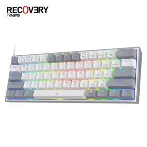 Redragon FIZZ K617 60% White & Grey Small Mechanical Keyboard