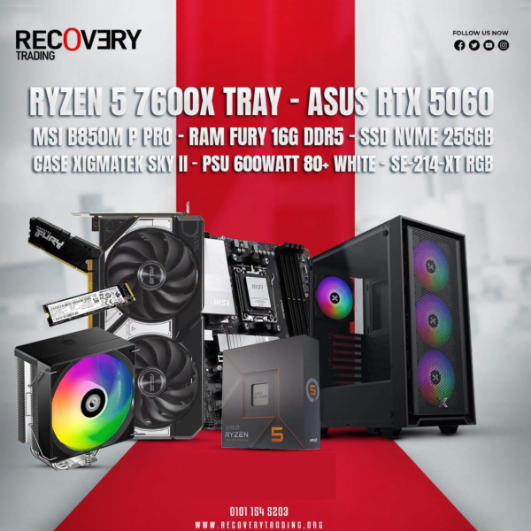 Ryzen 5 7600X + ASUS RTX 5060 Gaming PC
