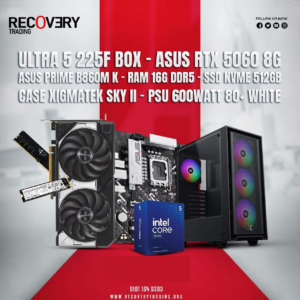 Intel Core Ultra 5 225F + ASUS RTX 5060 8GB Gaming PC