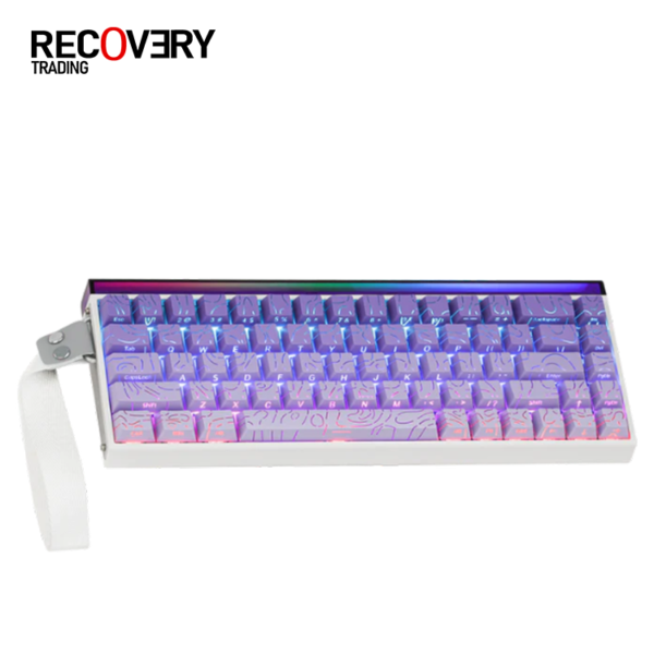 Second image of AULA Hero 68 HE Purple & White Gradient Wired Magnetic Keyboard