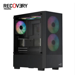 AeroCool B508A Flow Mid-Tower Case with ARGB Fans + 550W Power Supply