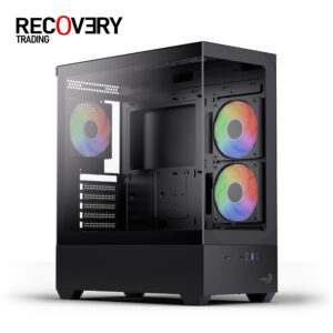 AeroCool P500D Mid-Tower Case + LUX 650W 80 PLUS Bronze Power Supply Gaming Bundle