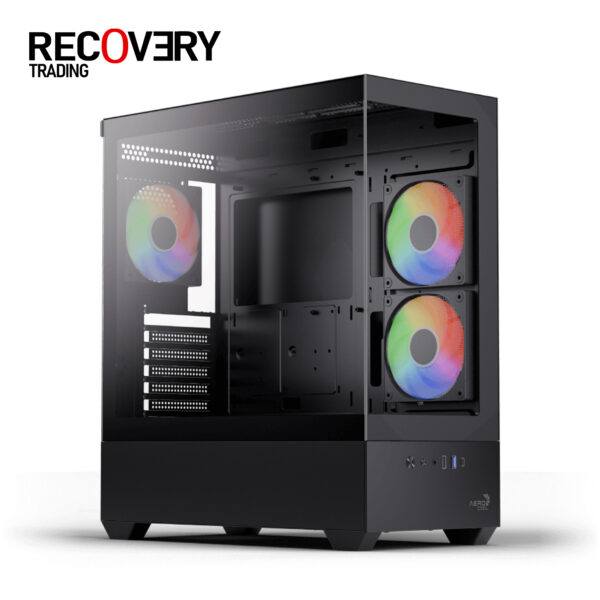 AeroCool P500D Mid-Tower Case + LUX 650W 80 PLUS Bronze Power Supply Gaming Bundle