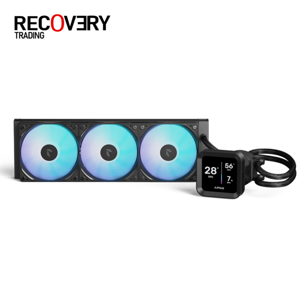 APNX LC1-D 360 High-Performance LCD 360mm Liquid CPU Cooler – Black
