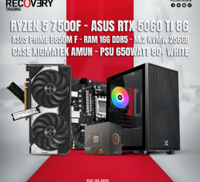 Ryzen 5 7500F + ASUS RTX 5060 Ti 8GB Gaming PC