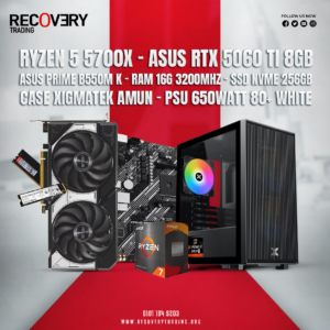 Ryzen 5 5700X + ASUS RTX 5060 Ti 8GB Gaming PC