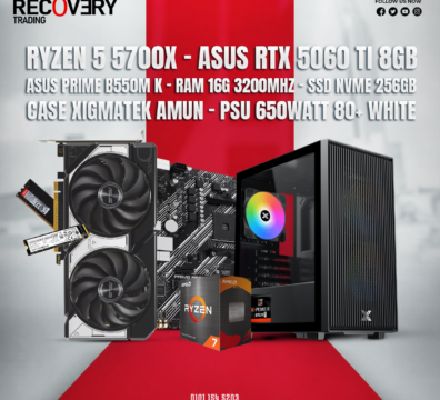 Ryzen 5 5700X + ASUS RTX 5060 Ti 8GB Gaming PC