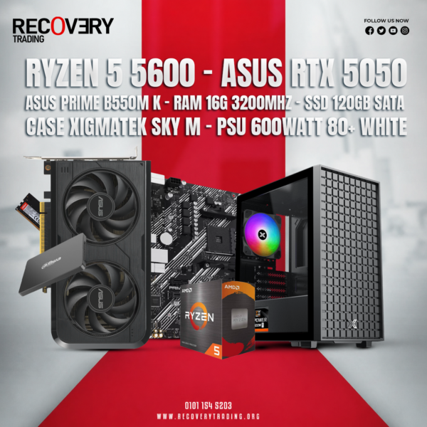 Ryzen 5 5600 + ASUS RTX 5050 Gaming PC