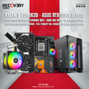 Ryzen 5 7500X3D + ASUS RTX 5060 Ti 16GB Gaming PC