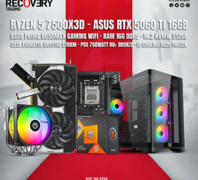 Ryzen 5 7500X3D + ASUS RTX 5060 Ti 16GB Gaming PC