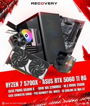 Ryzen 7 5700X + ASUS RTX 5060 Ti 8GB Gaming PC