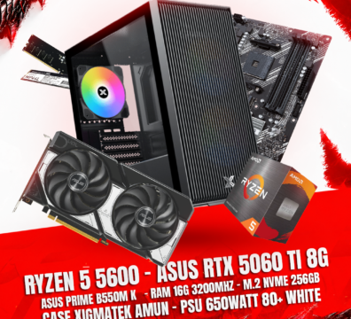 Ryzen 5 5600 + ASUS RTX 5060 Ti 8GB Gaming PC