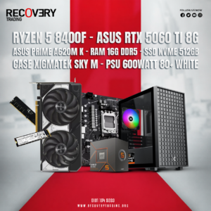 AMD Ryzen 5 8400F + ASUS RTX 5060 Ti 8GB Gaming PC