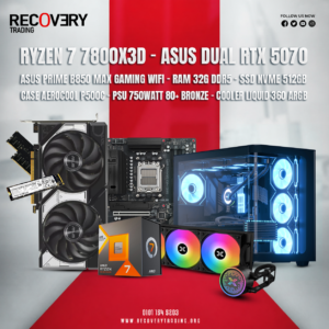 AMD Ryzen 7 7800X3D + ASUS Dual GeForce RTX 5070 12GB Gaming PC
