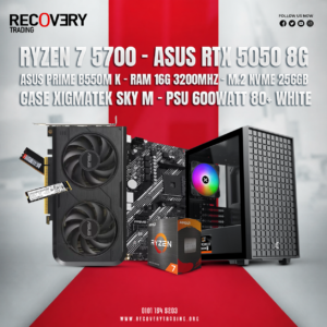 AMD Ryzen 7 5700 + ASUS GeForce RTX 5050 8GB Gaming PC