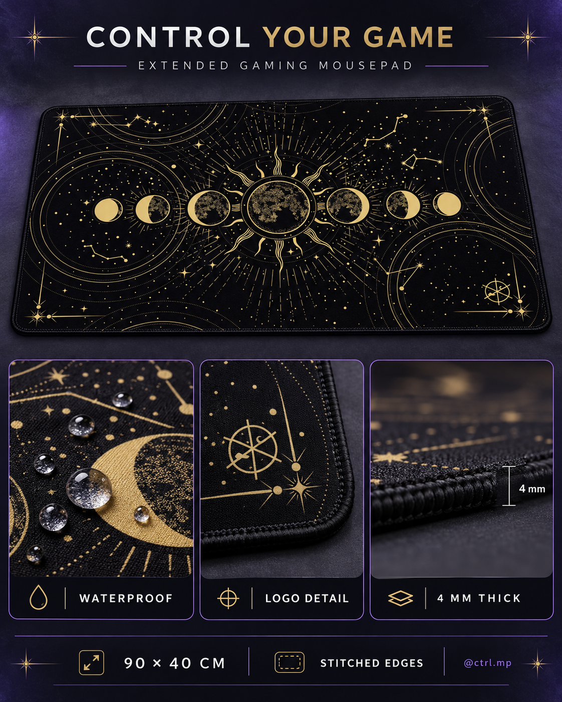 CTRL Mousepad Space Trip 90x40cm - Image 6