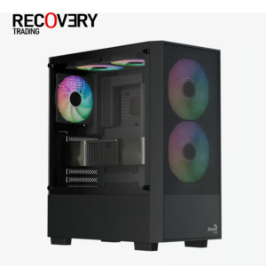 AeroCool B508A Flow Mid Tower Case with LUX 650W 80 Plus Bronze PSU