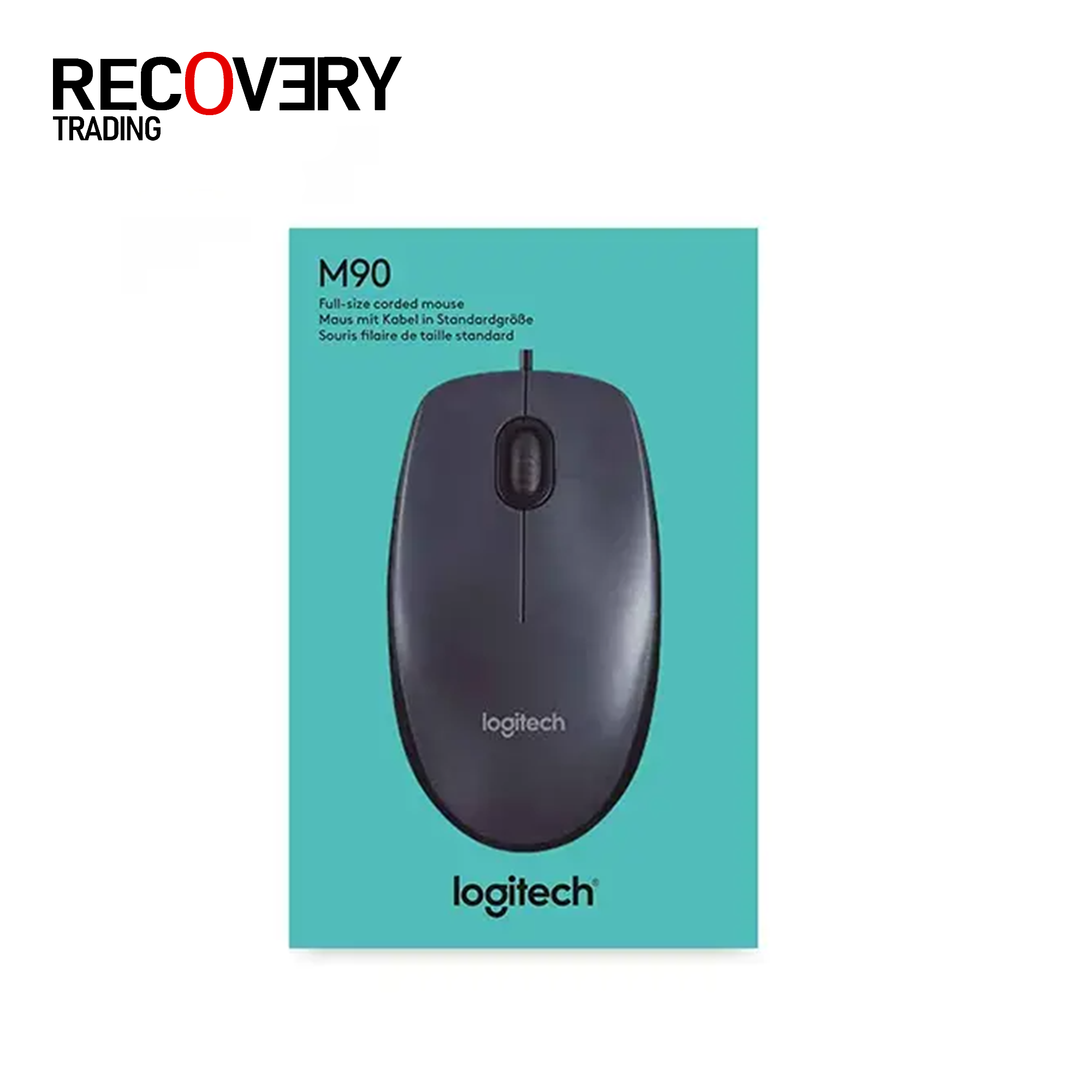 Logitech M90 Wired Mouse – Black - Image 4