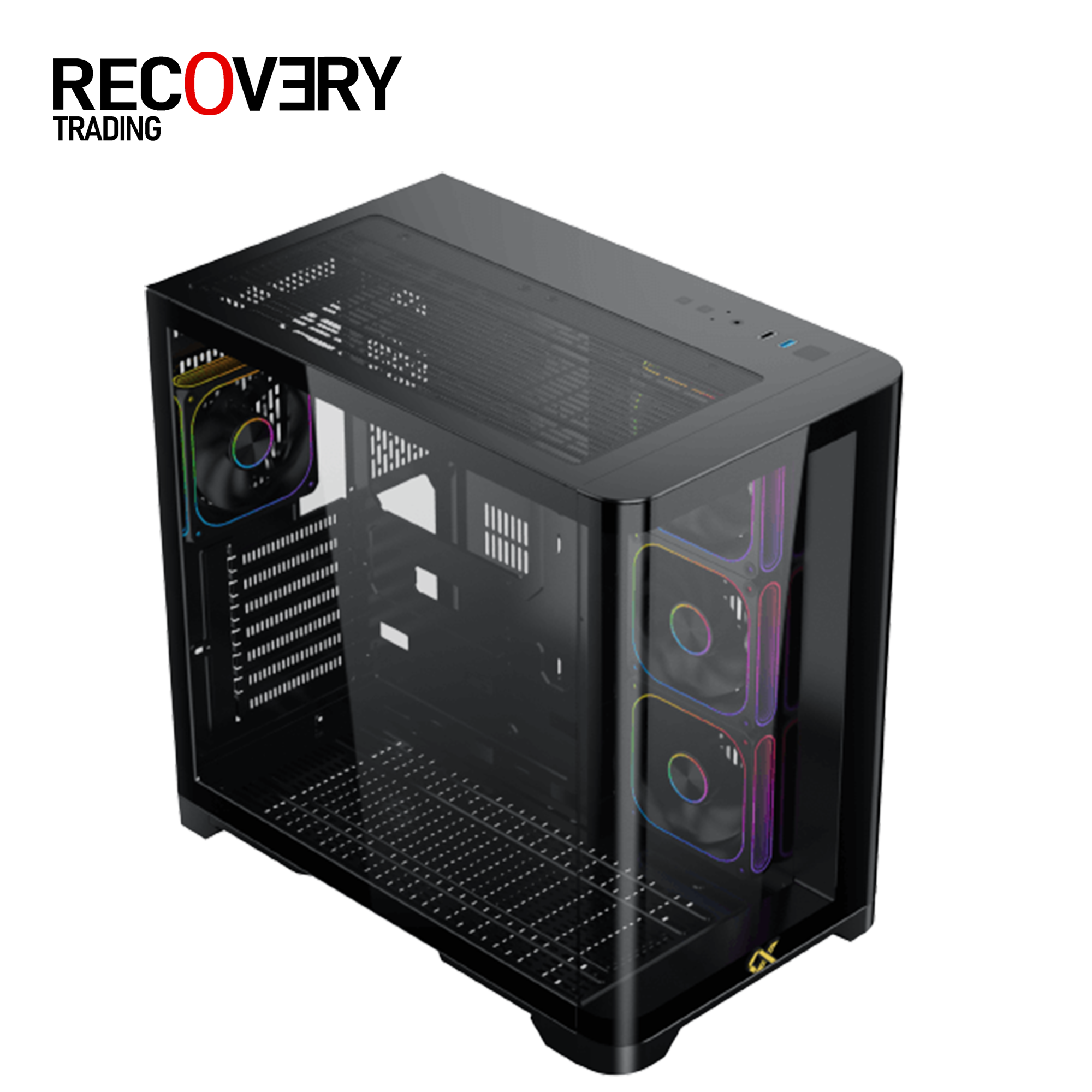 XIGMATEK Crystal Storm V2 + Valkyrie 750W ATX 3.1 Gaming Case - Image 3