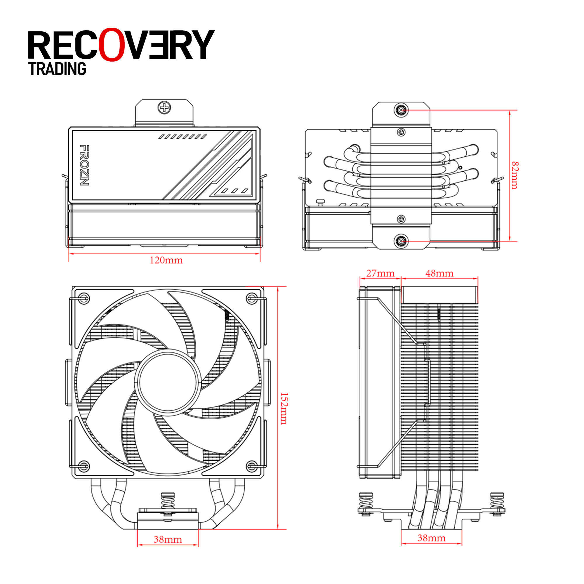 ID-COOLING FROZN A410 ARGB CPU Air Cooler - Image 4