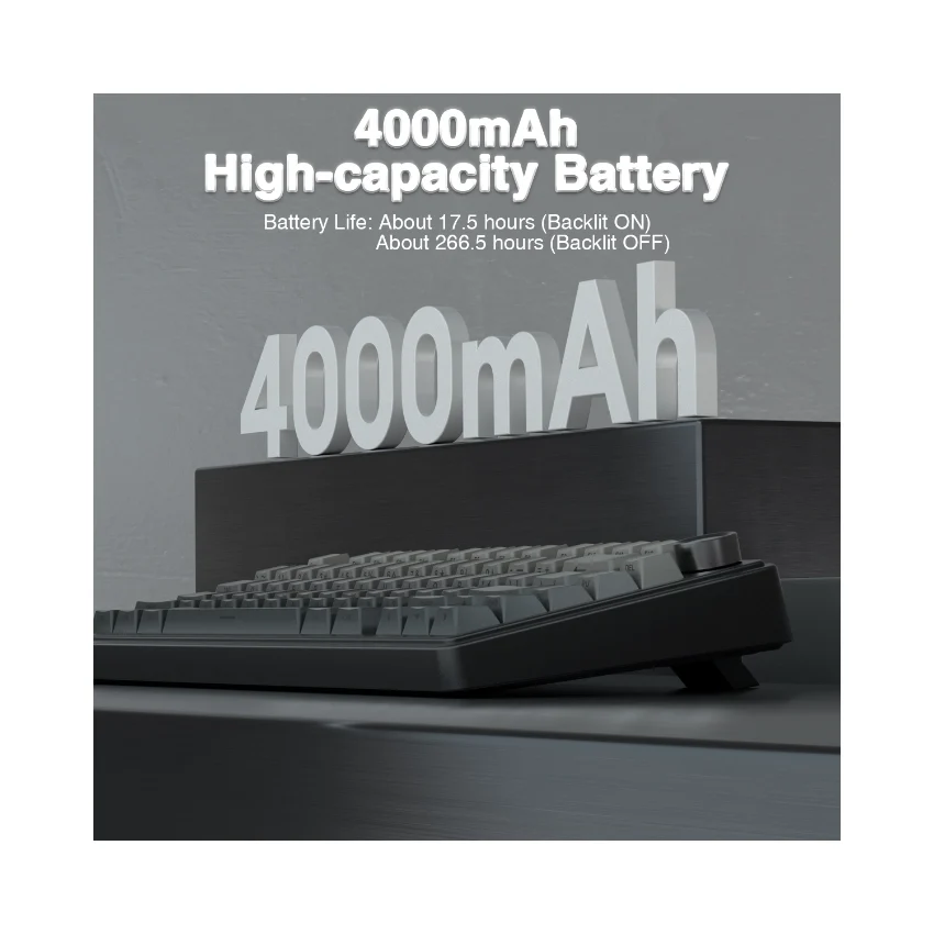 AULA F75 Wireless Mechanical Gaming Keyboard – Gradient Grey - Image 5