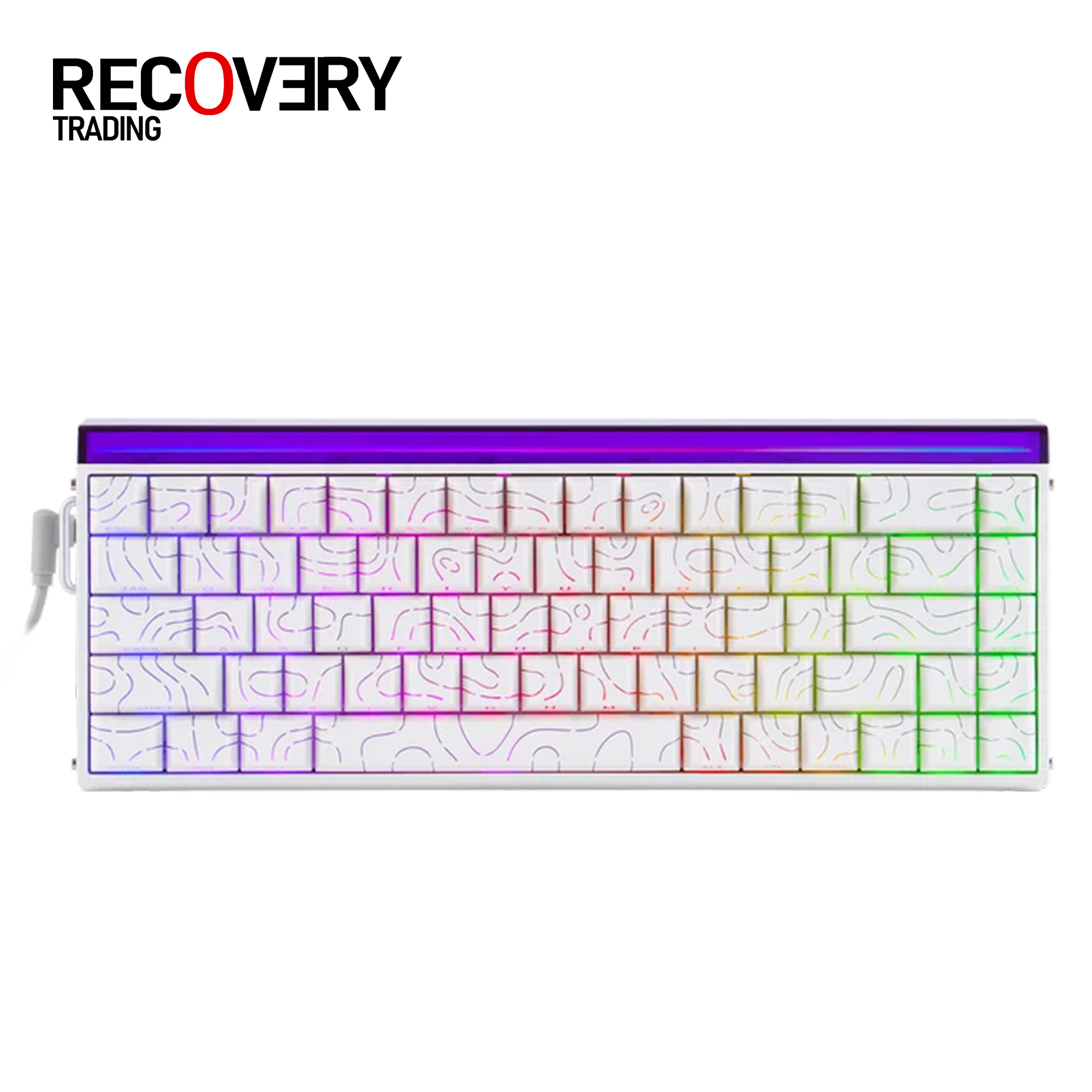 AULA HERO 68 HE Wired Magnetic Gaming Keyboard – White Contour - Image 2
