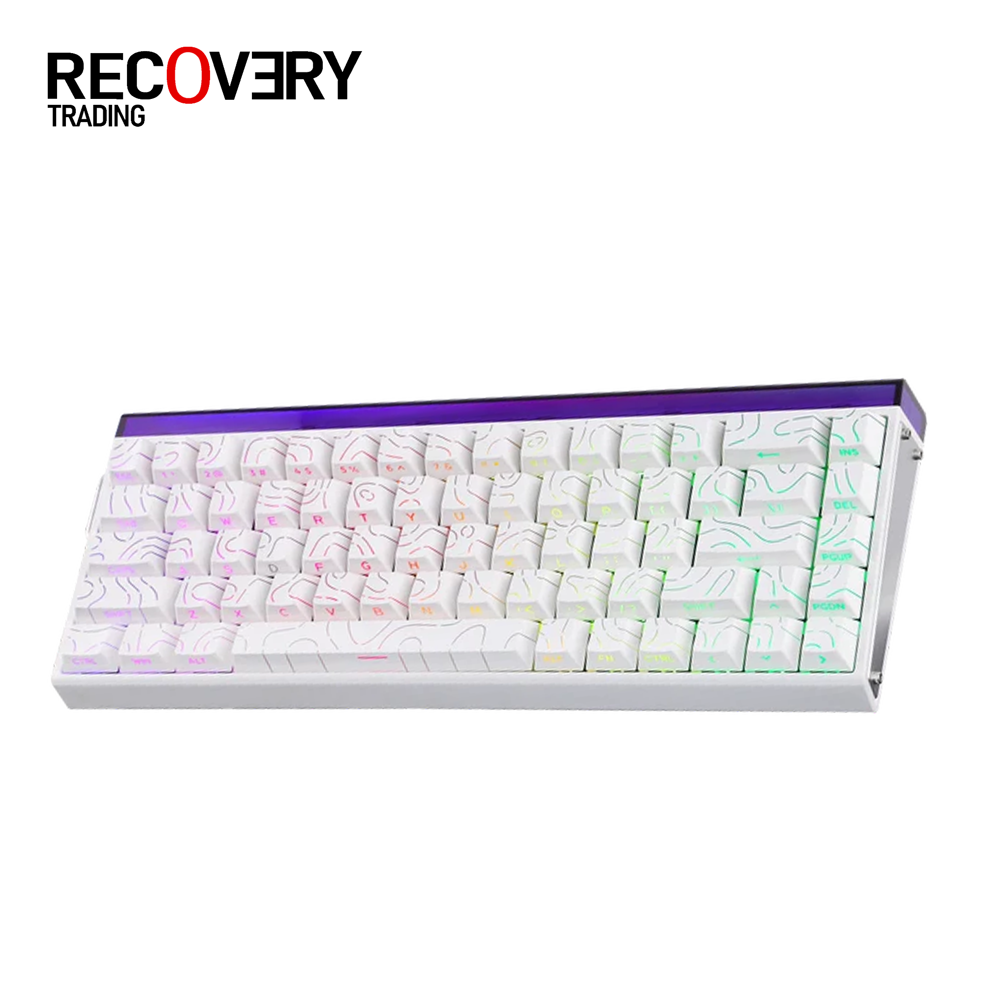 AULA HERO 68 HE Wired Magnetic Gaming Keyboard – White Contour