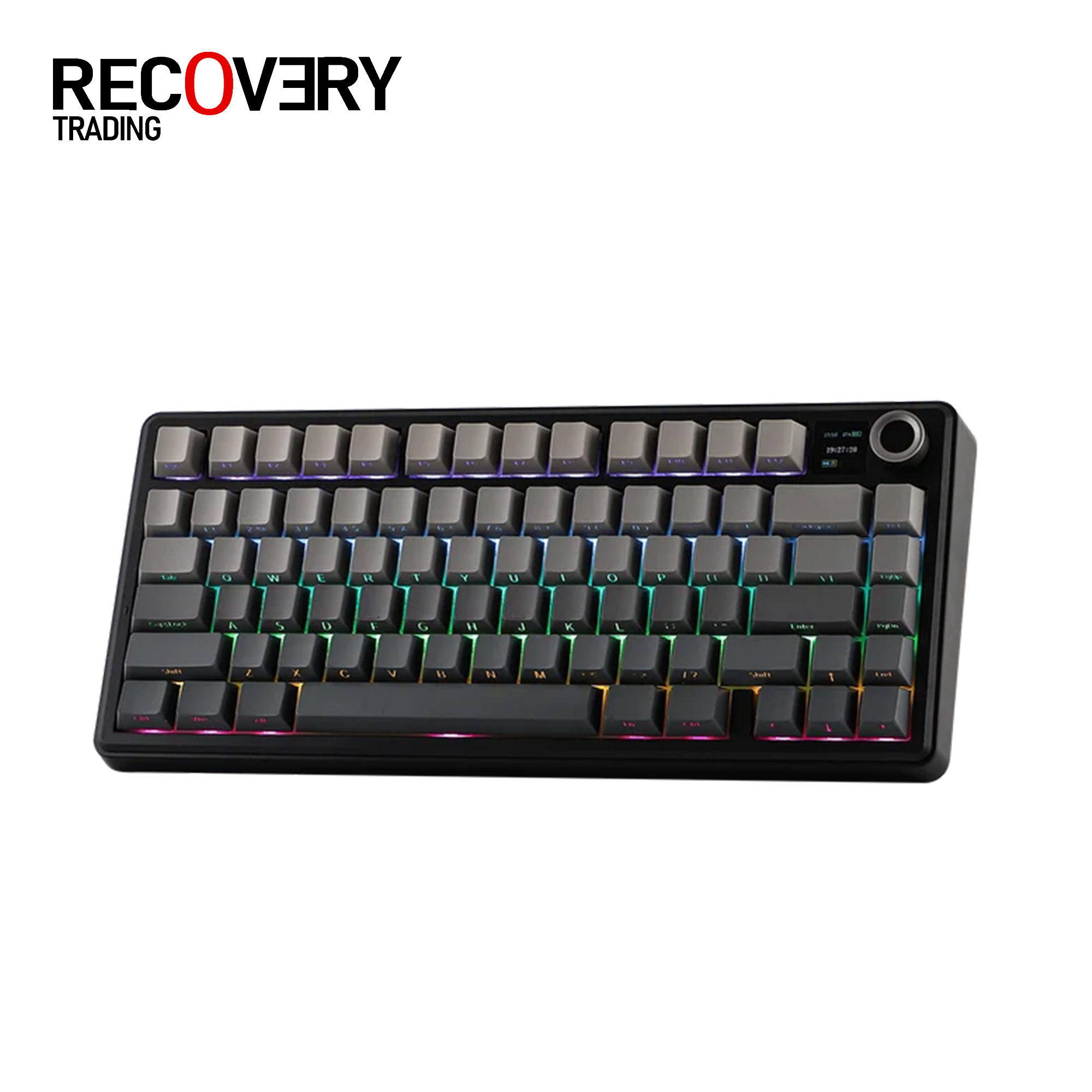 AULA F75 MAX Wireless Mechanical Gaming Keyboard – Gradient Gray, Reaper Switch (F75MaxGrR)